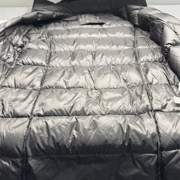 Lucky Brand Down Filled Puffer Coat with Hood Medium Colour Black - Picture 5 of 12